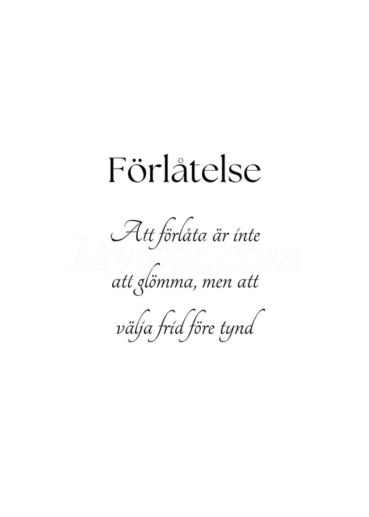 Textposter - Förlåtelse