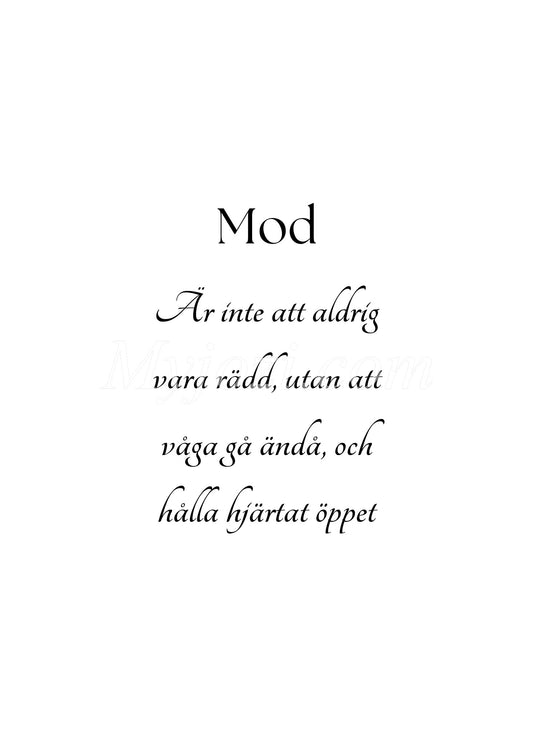 Mod - Textposter